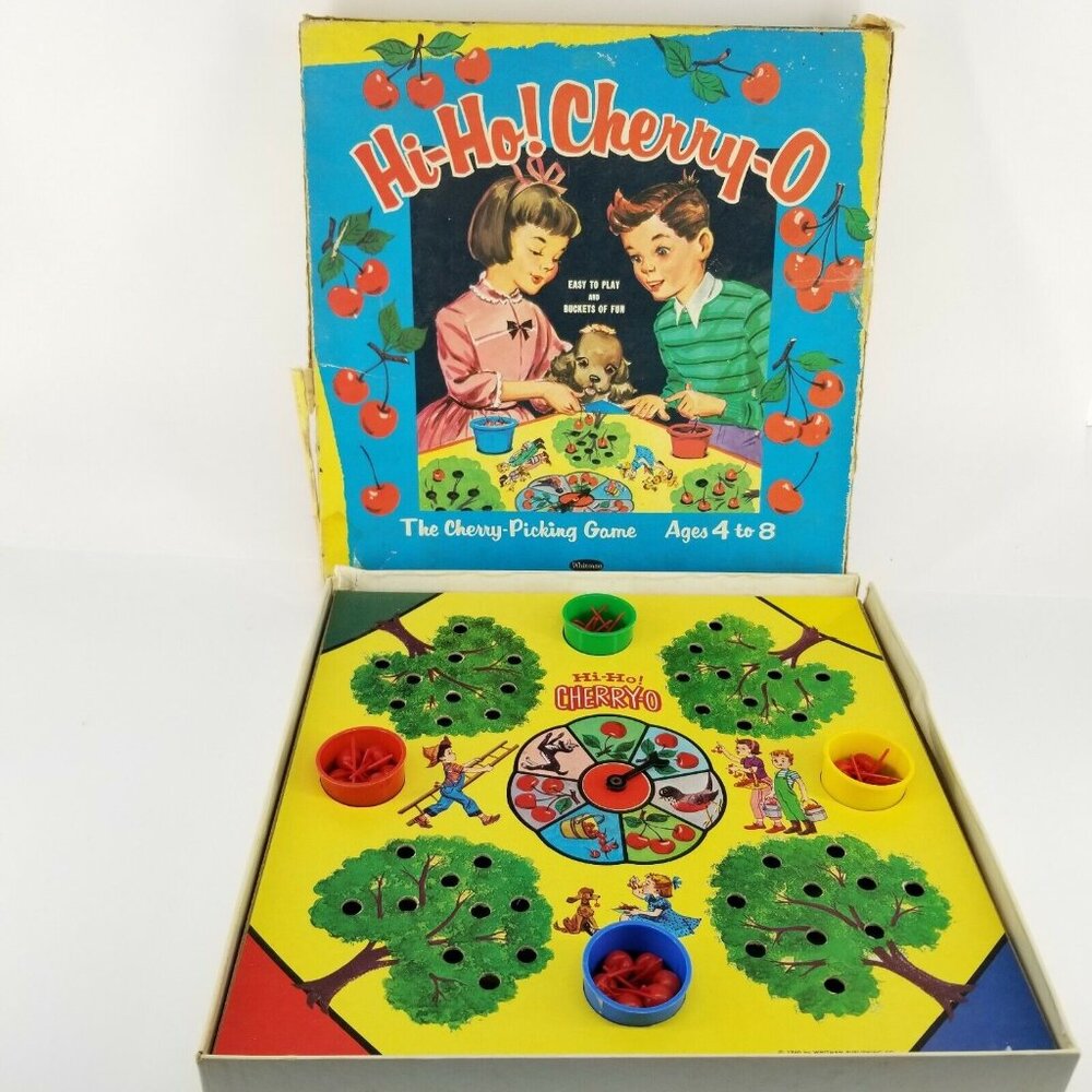 Vintage Whitman Hi-Ho Cherry-O The Cherry Picking Game 1960 First Edition Cherry